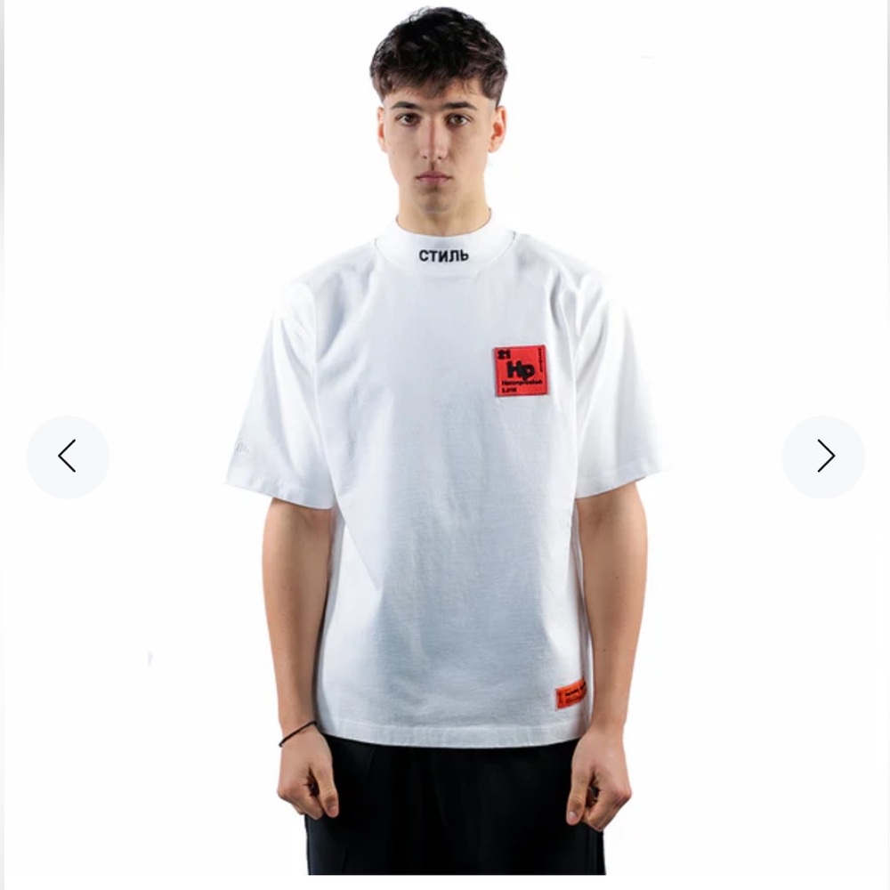 Heron Preston White Short Sleeve Tee
